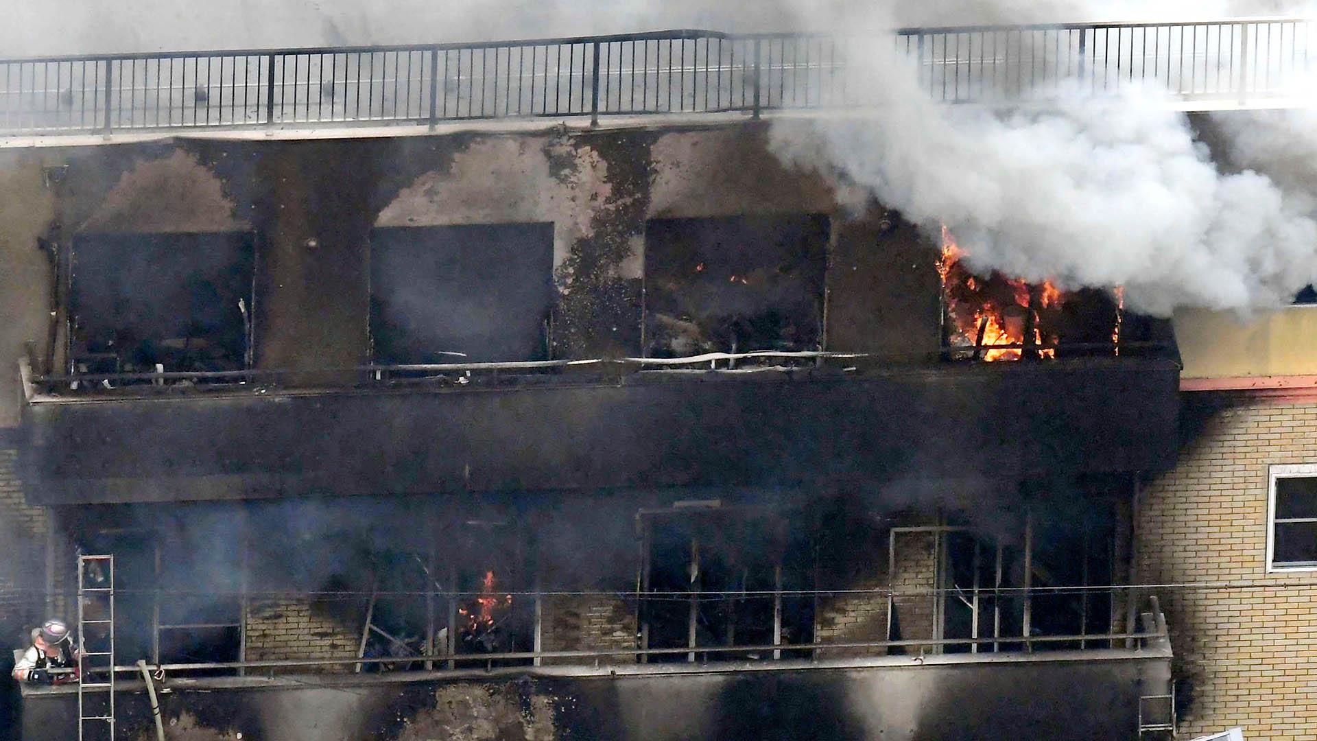Arson suspected in deadly fire at anime studio in Kyoto Japan
