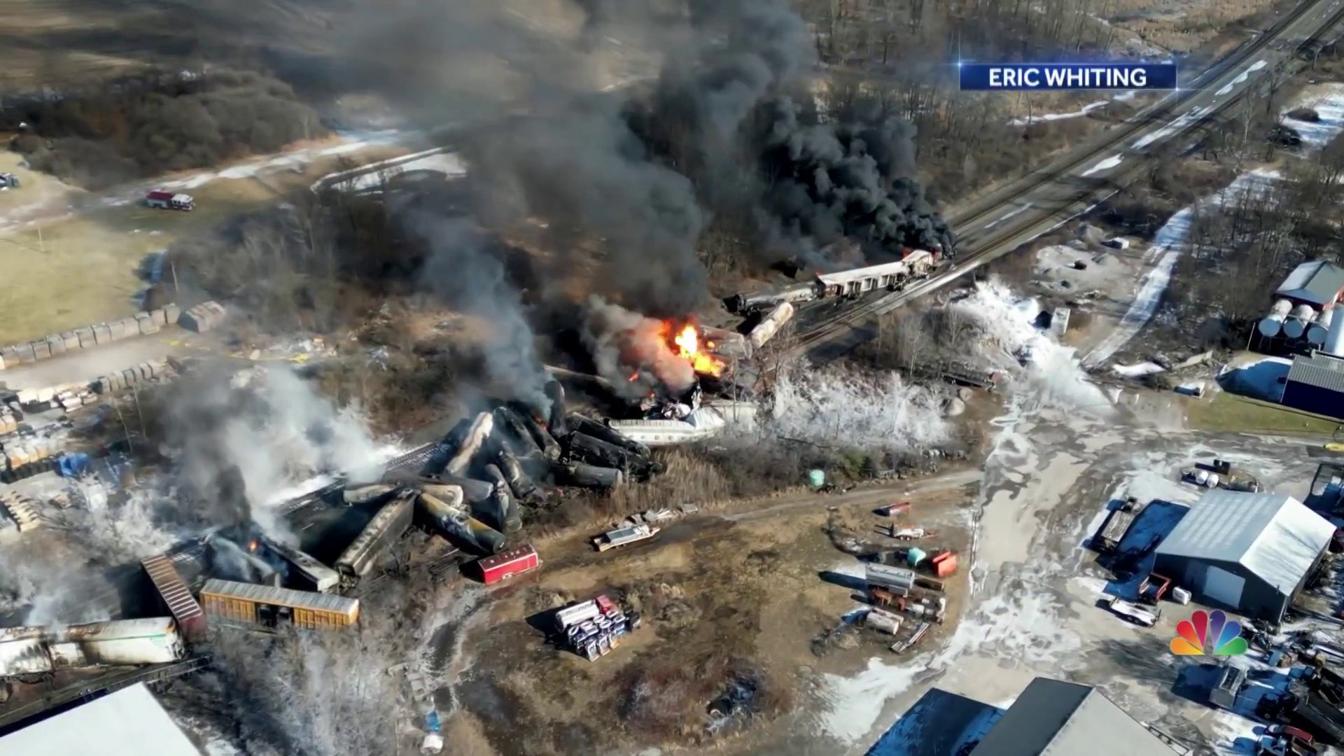 Ohio train derailment prompts controlled release of chemicals on board