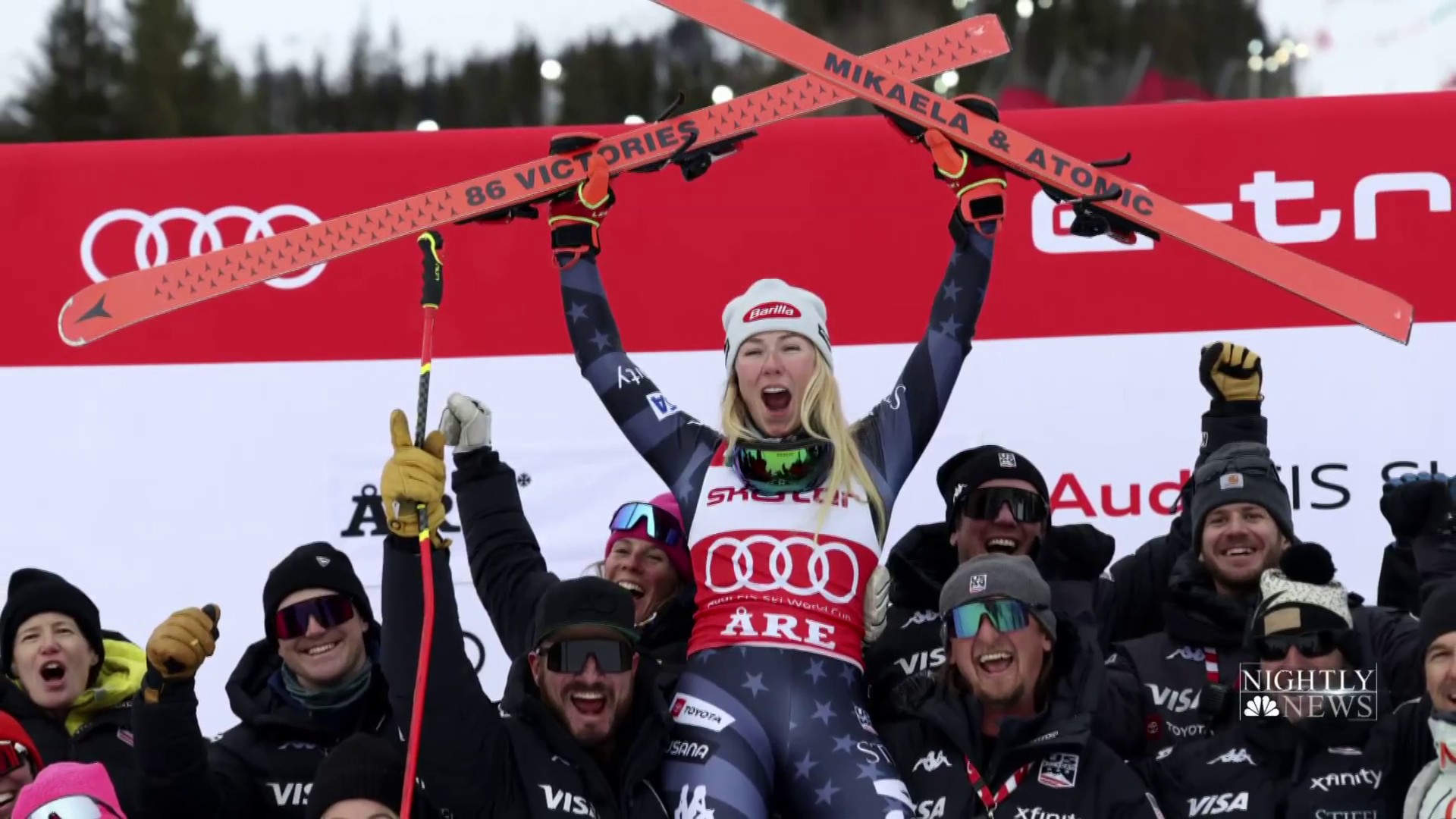 Mikaela Shiffrin ties Alpine skiing World Cup win record with 86th victory