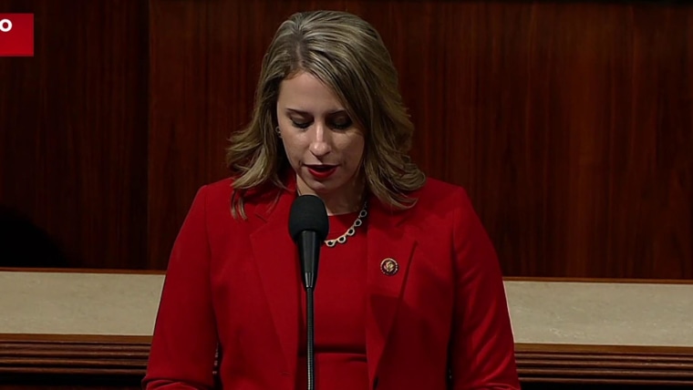 Rep. Katie Hill gives a final, and highly personal, speech 