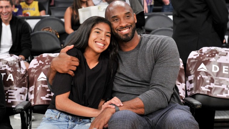 Image result for kobe bryant with gianna
