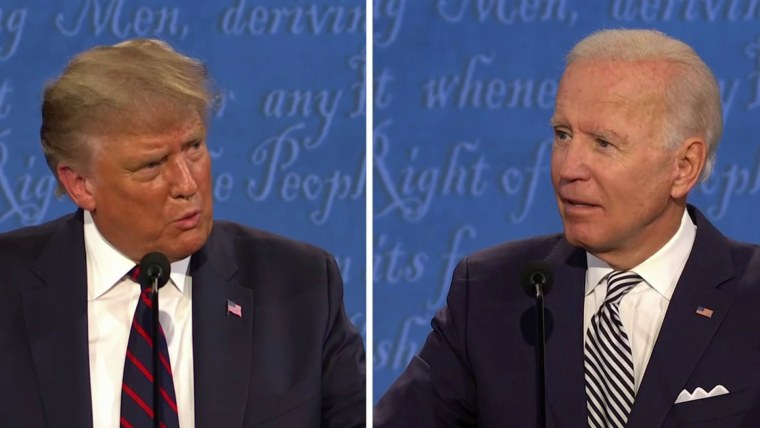 'Will you shut up, man?': Biden, Trump name call, lob personal attacks in first debate - NBC News