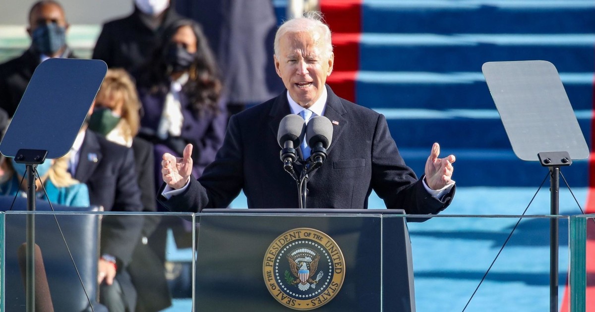Watch Full Speech President Biden Delivers Inaugural Address